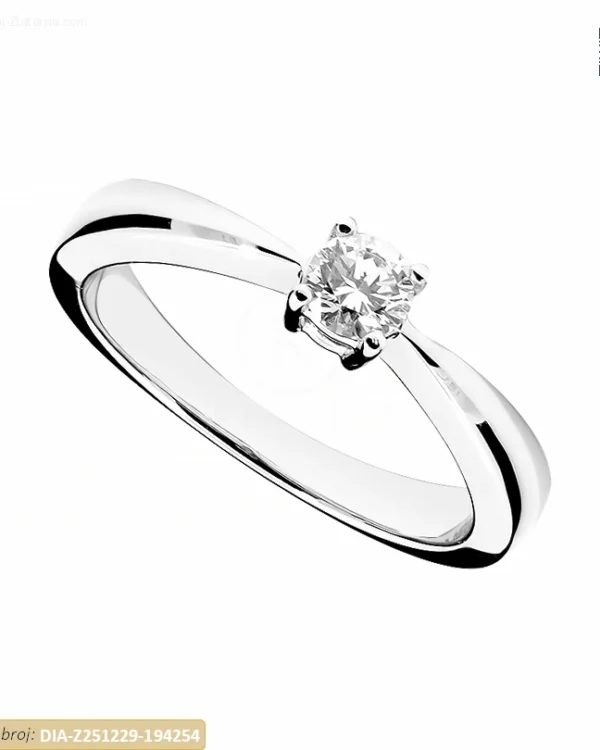 ZLATNI ZARUČNI PRSTEN S DIJAMANTOM (Z251229-194254)