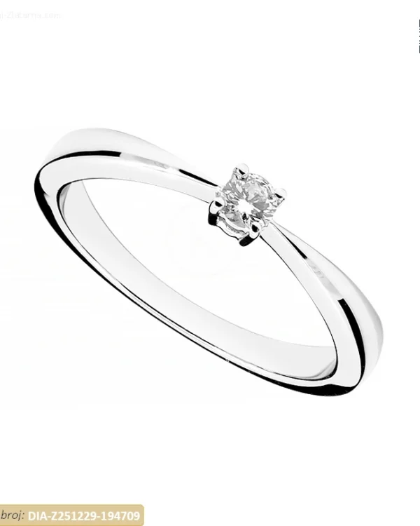 ZLATNI ZARUČNI PRSTEN S DIJAMANTOM (Z251229-194709)