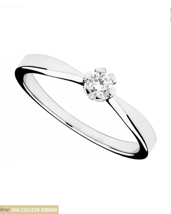 ZLATNI ZARUČNI PRSTEN S DIJAMANTOM (Z251229-200500)
