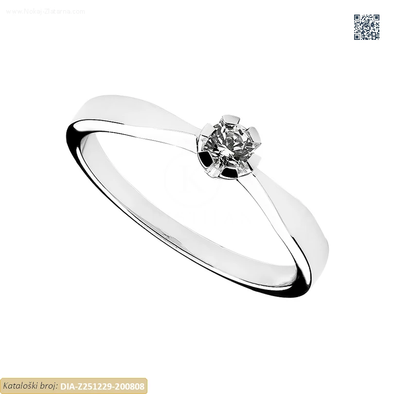 ZLATNI ZARUČNI PRSTEN S DIJAMANTOM (Z251229-200808)