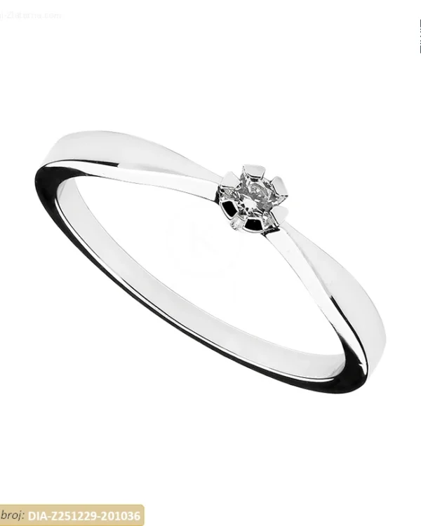 ZLATNI ZARUČNI PRSTEN S DIJAMANTOM (Z251229-201036)