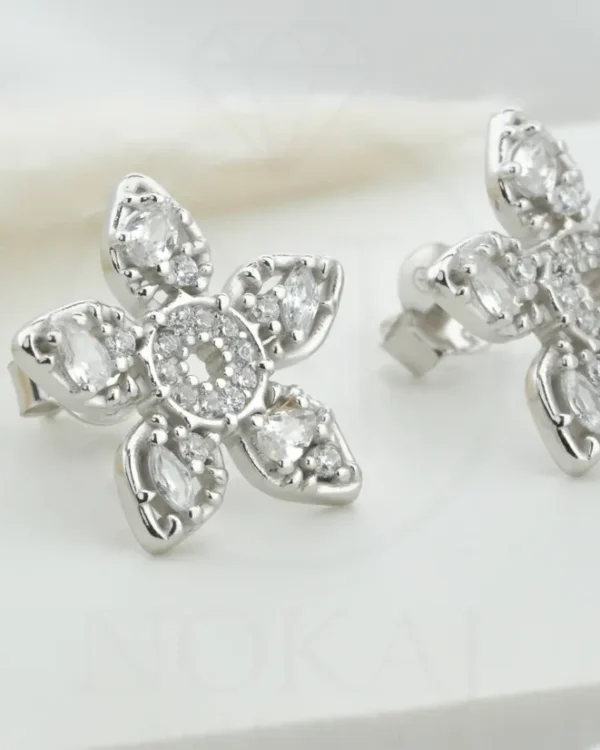 SREBRNE NAUŠNICE S CIRKONIMA - CVIJET (S251202-122329)