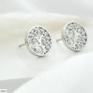 SREBRNE NAUŠNICE S CIRKONIMA - STABLO ŽIVOTA (S251202-123645)