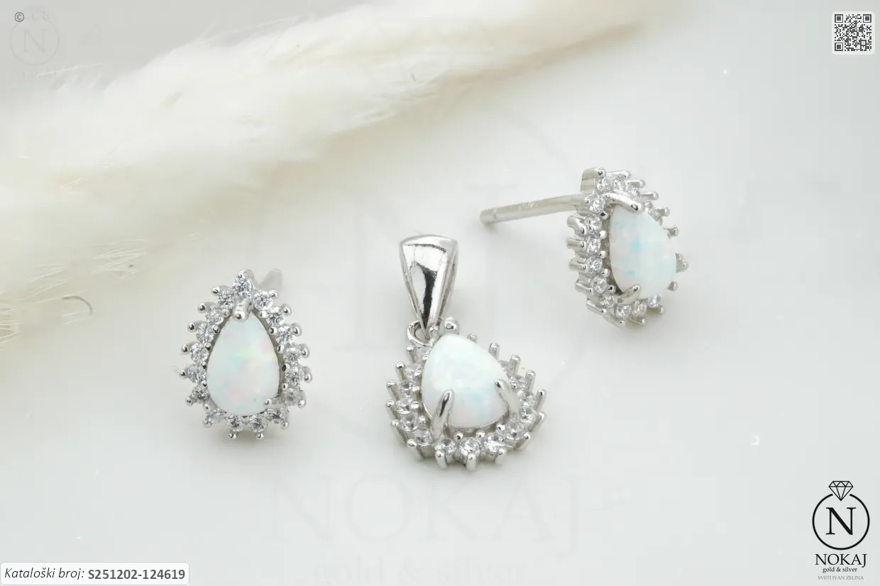 SREBRNI KOMPLET S OPALOM - KAP (S251202-124619)