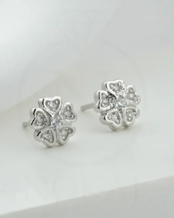 SREBRNE NAUŠNICE S CIRKONIMA - CVIJET (S251204-134001)