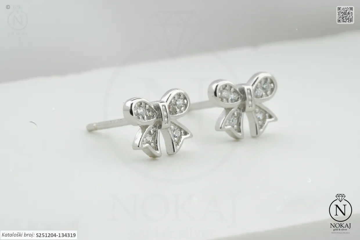 SREBRNE NAUŠNICE S CIRKONIMA - MAŠNICA (S251204-134319) - Slika 2