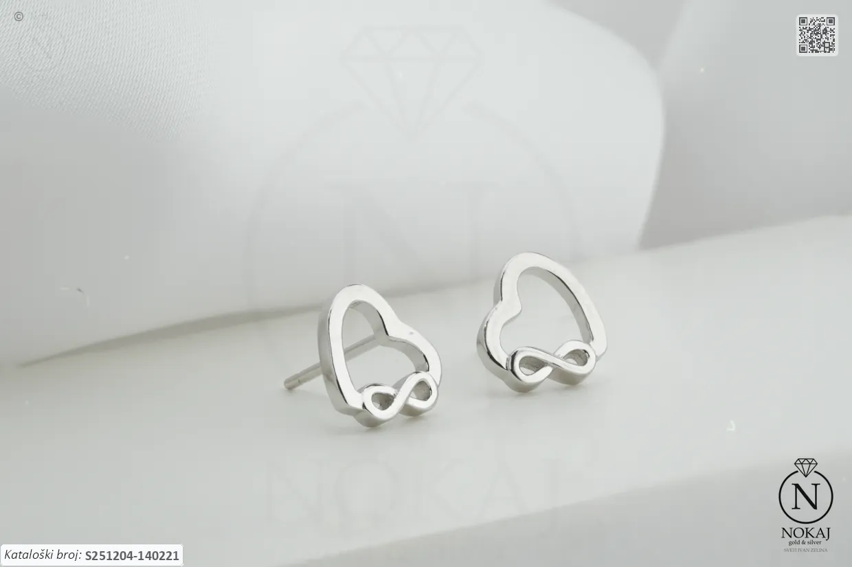 SREBRNE NAUŠNICE - SRCE (S251204-140221) - Slika 2
