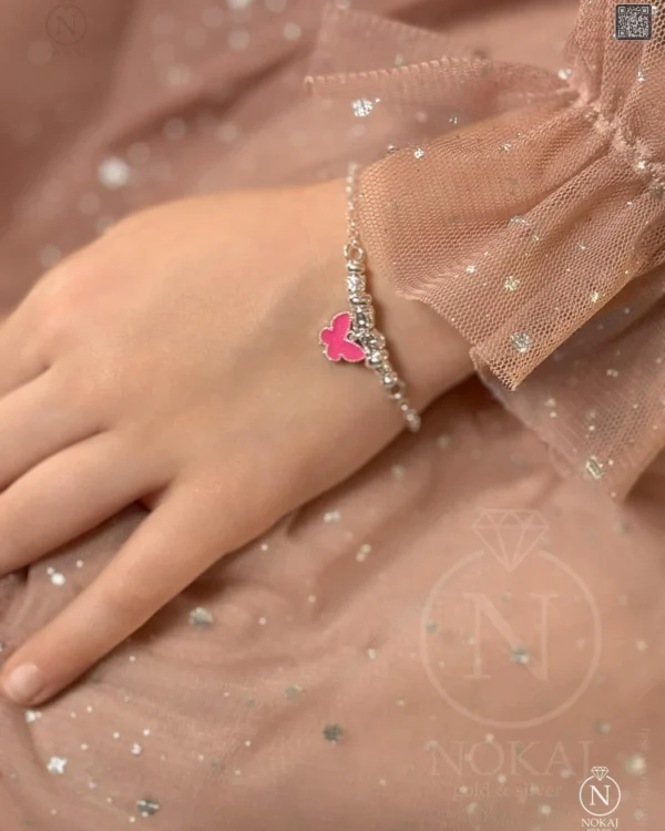 SREBRNA DJEČJA NARUKVICA - LEPTIR (S251206-181700)