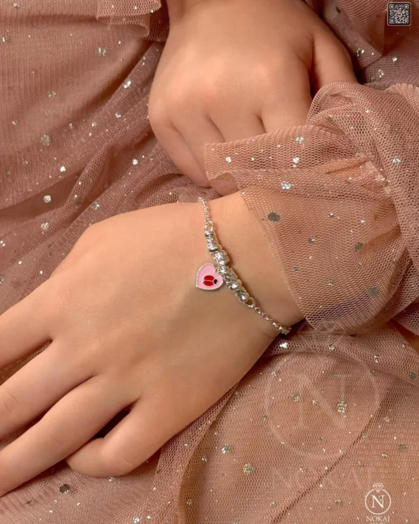 SREBRNA DJEČJA NARUKVICA - SRCE (S251206-183133)