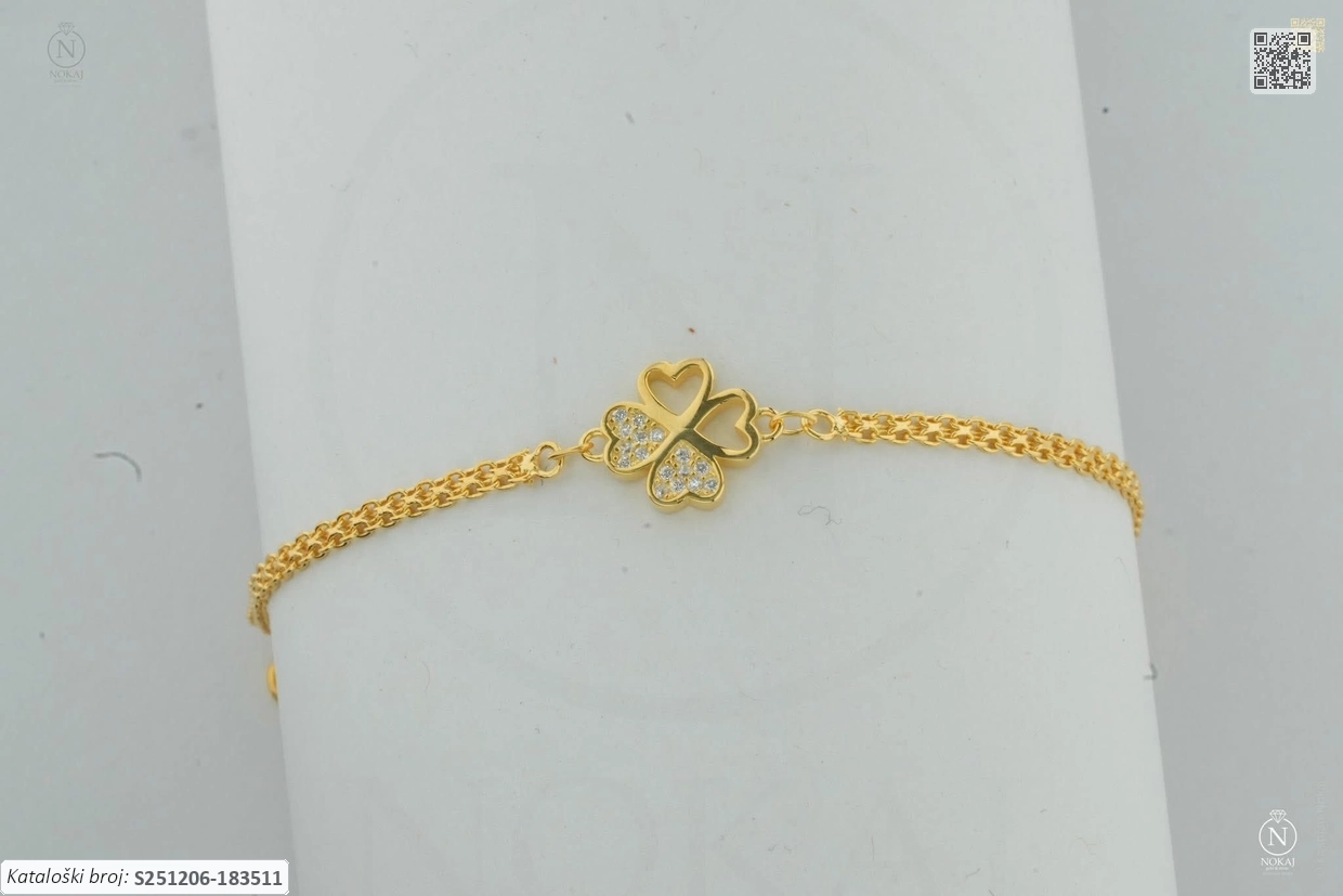 SREBRNA NARUKVICA - DJETELINA (S251206-183511)