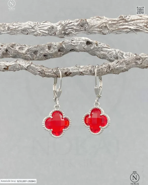 SREBRNE NAUŠNICE S CIRKONOM - DJETELINA (S251207-192841)