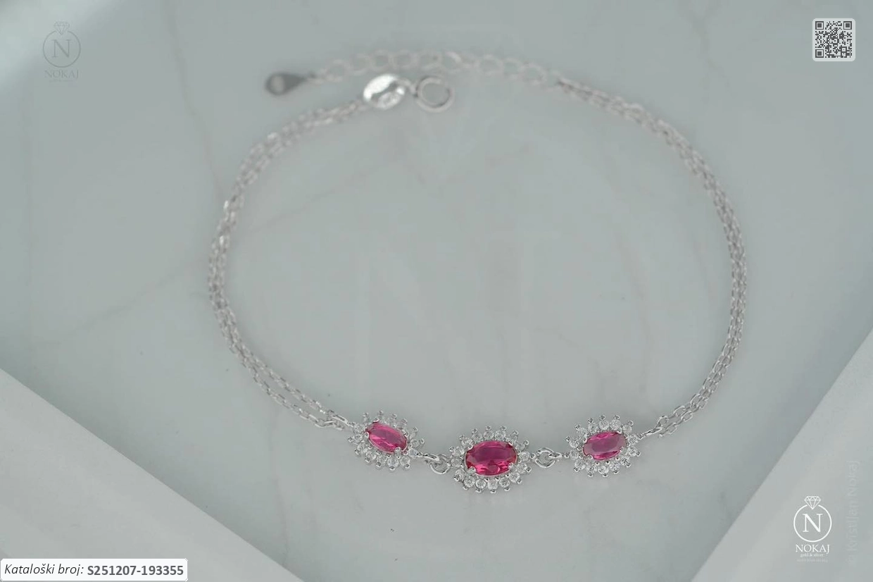 SREBRNA NARUKVICA S CIRKONIMA (S251207-193355)