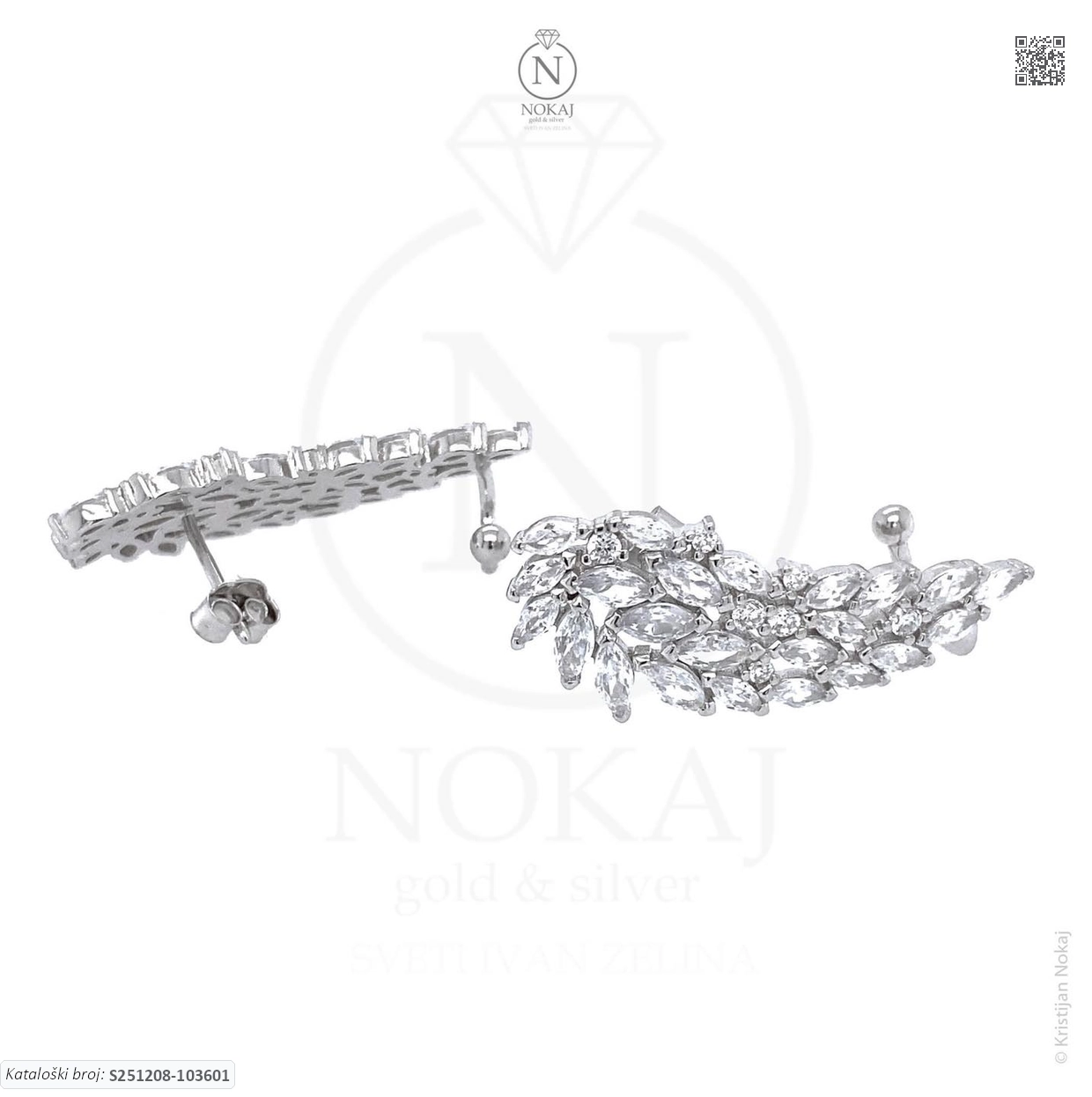 SREBRNE NAUŠNICE - ANĐELOVA KRILA (S251208-103601) - Slika 3