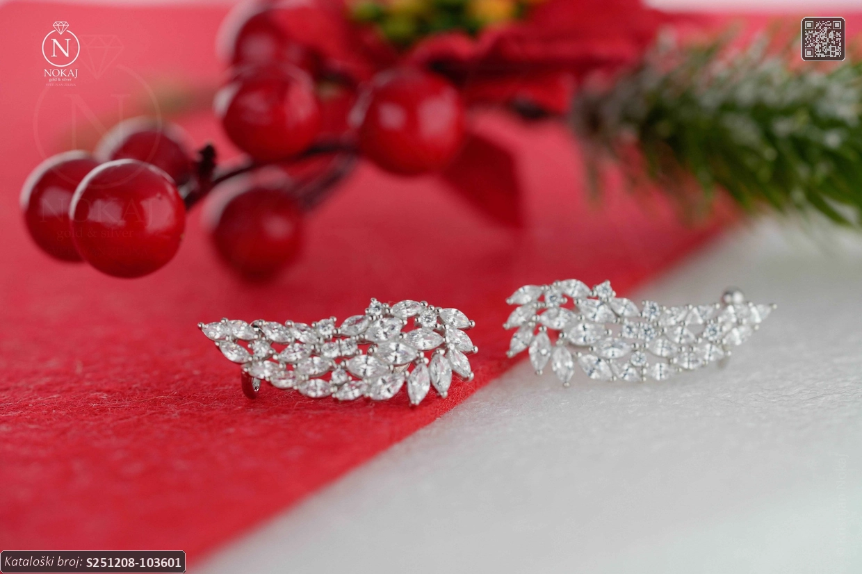 SREBRNE NAUŠNICE - ANĐELOVA KRILA (S251208-103601) - Slika 5