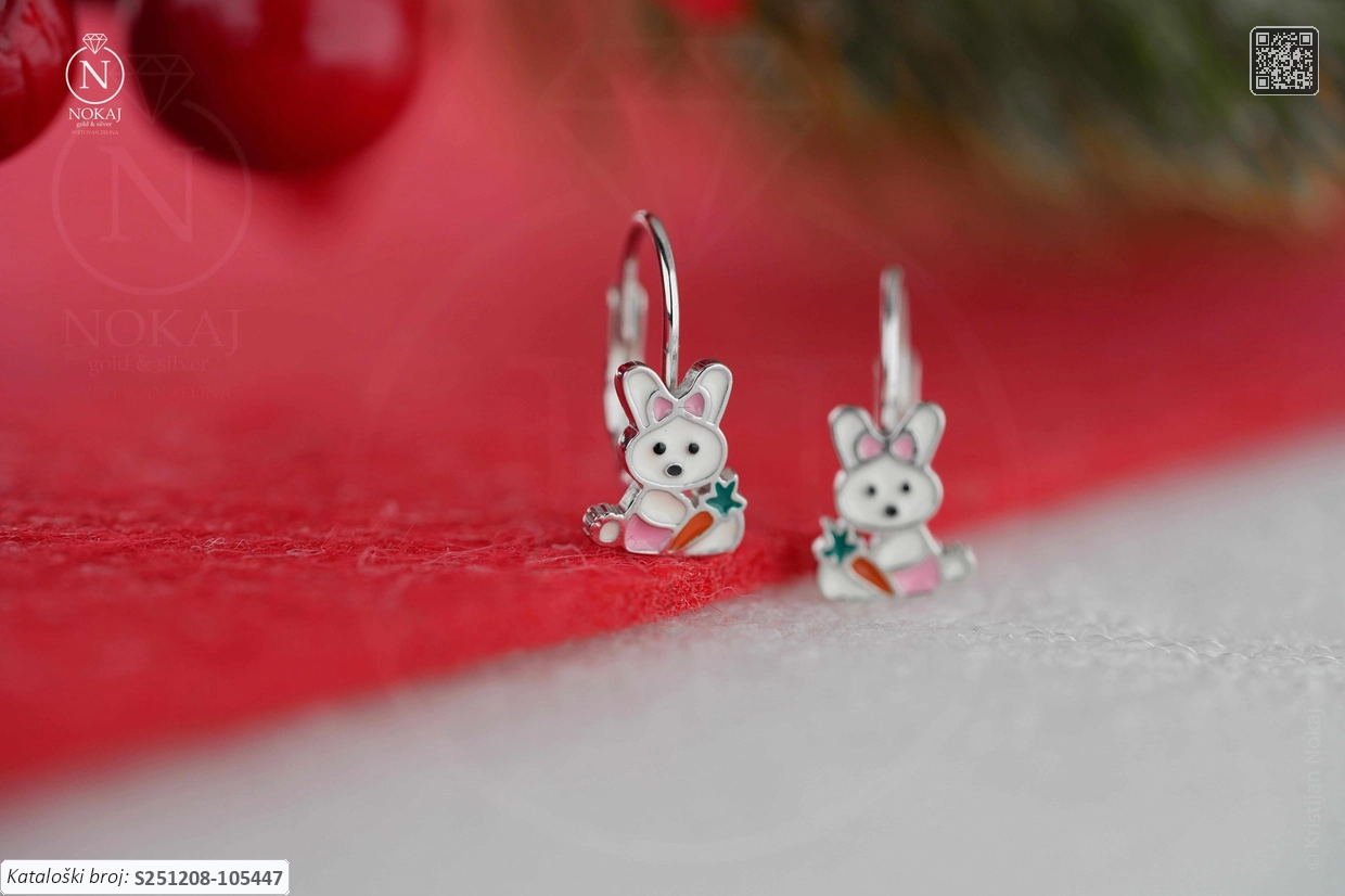 SREBRNE DJEČJE NAUŠNICE - ZEKO (S251208-105447)