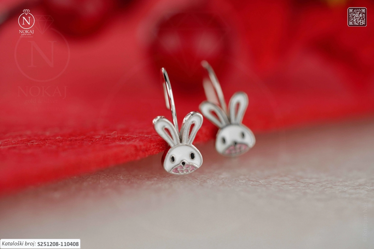 SREBRNE DJEČJE NAUŠNICE - ZEKO (S251208-110408)