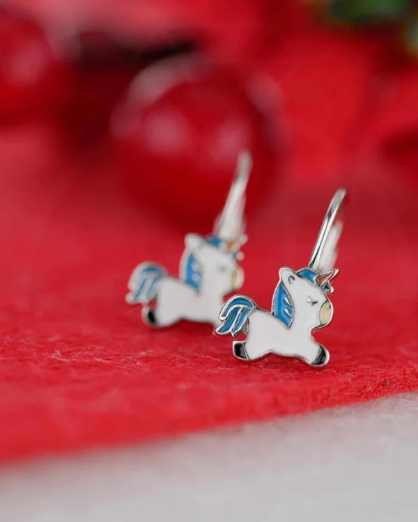 SREBRNE DJEČJE NAUŠNICE - JEDNOROG (S251208-110608)