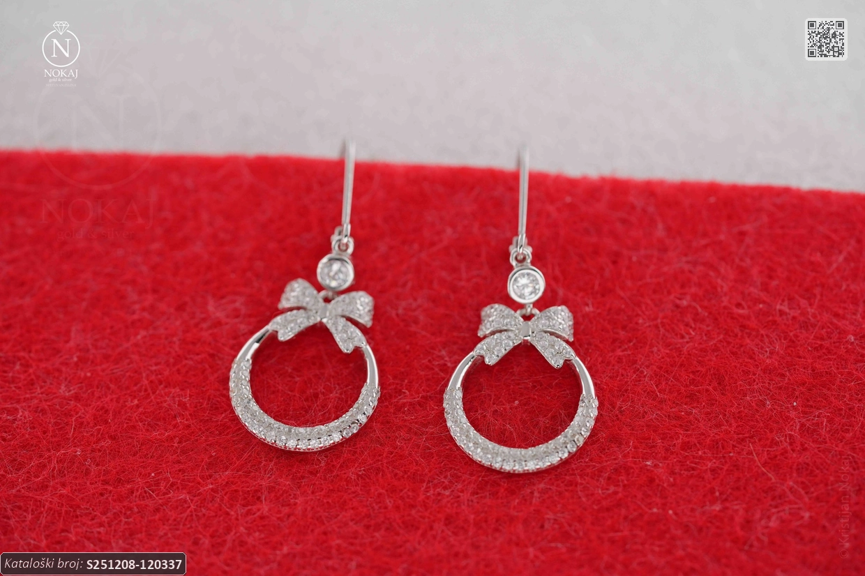 SREBRNE NAUŠNICE S CIRKONIMA - MAŠNICA (S251208-120337) - Slika 2