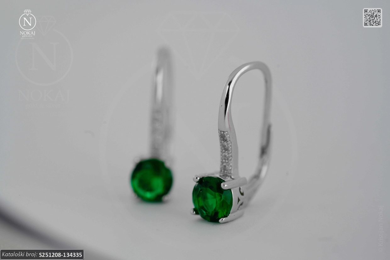 SREBRNE NAUŠNICE S CIRKONIMA (S251208-134335) - Slika 4