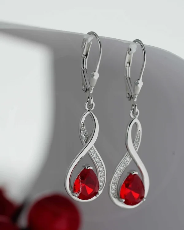 SREBRNE NAUŠNICE S CIRKONIMA - BESKONAČNOST (S251208-140636)