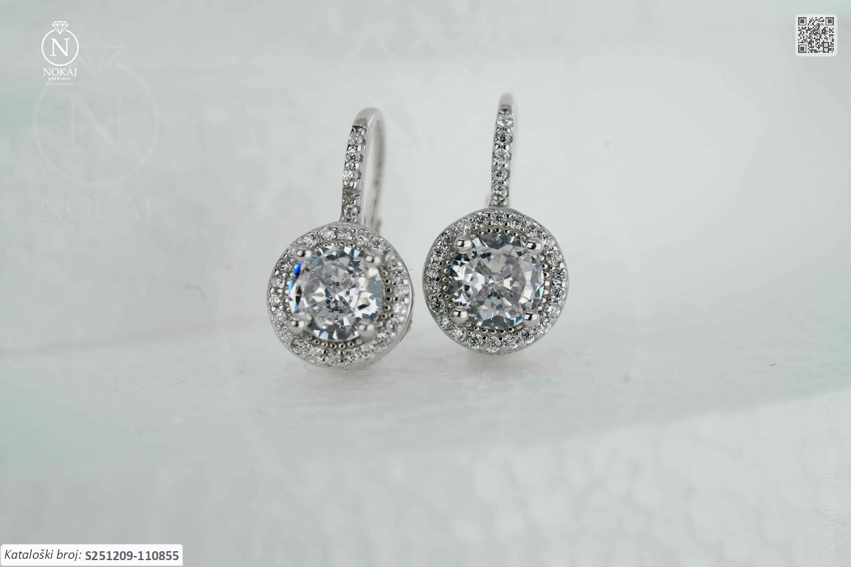 SREBRNE NAUŠNICE S CIRKONIMA (S251209-110855)