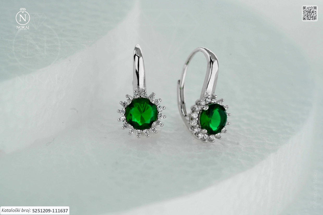 SREBRNE NAUŠNICE S CIRKONIMA (S251209-111637)
