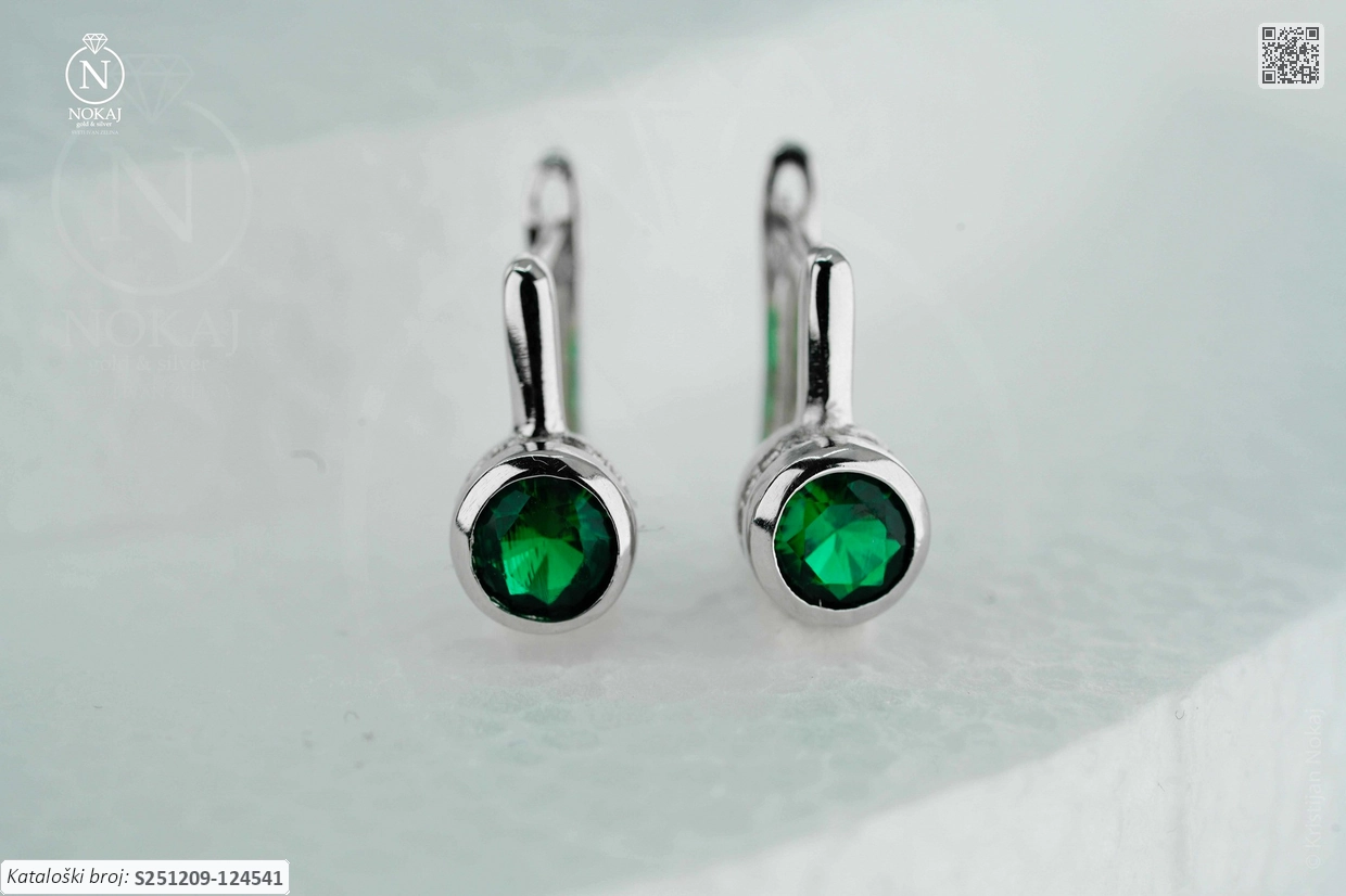 SREBRNE NAUŠNICE S CIRKONIMA (S251209-124541)