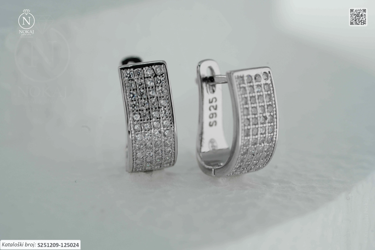 SREBRNE NAUŠNICE S CIRKONIMA (S251209-125024)