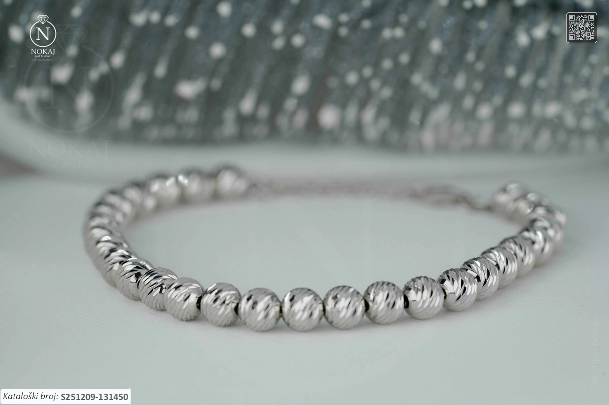 SREBRNA NARUKVICA - KUGLICE (S251209-131450)