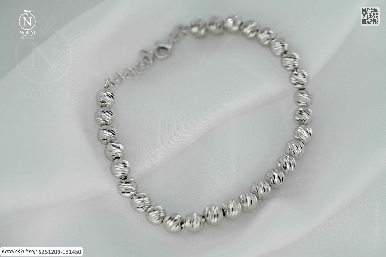 SREBRNA NARUKVICA - KUGLICE (S251209-131450) - Slika 2