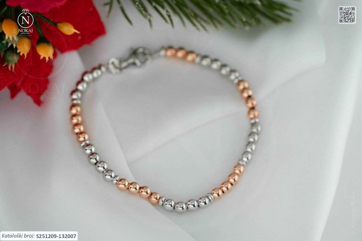 SREBRNA NARUKVICA - KUGLICE (S251209-132007) - Slika 2