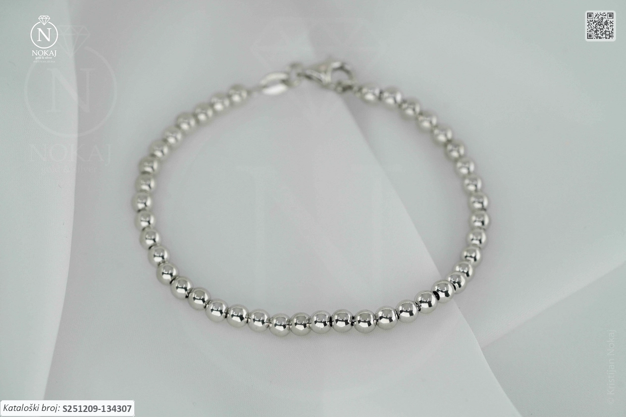 SREBRNA NARUKVICA - KUGLICE (S251209-134307) - Slika 2