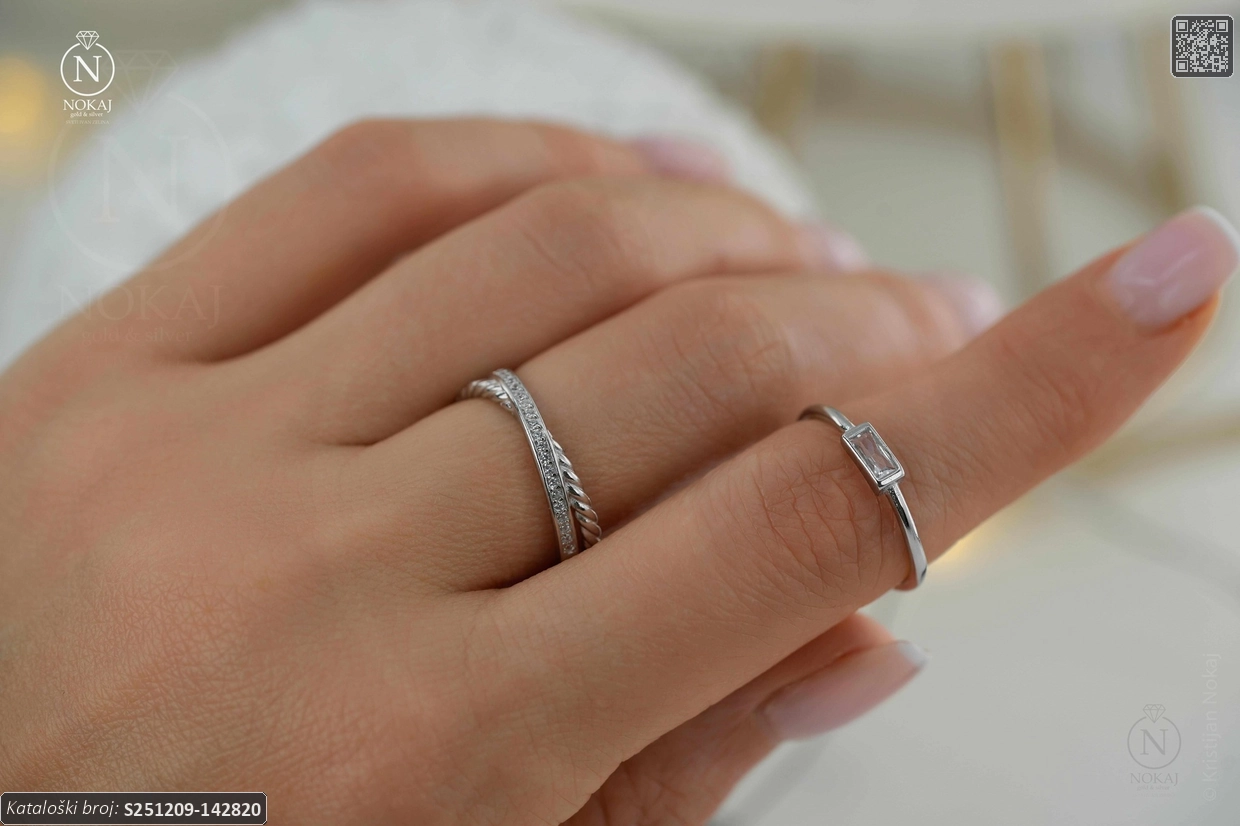 SREBRNI PRSTEN S CIRKONOM (S251209-142820) - Slika 2