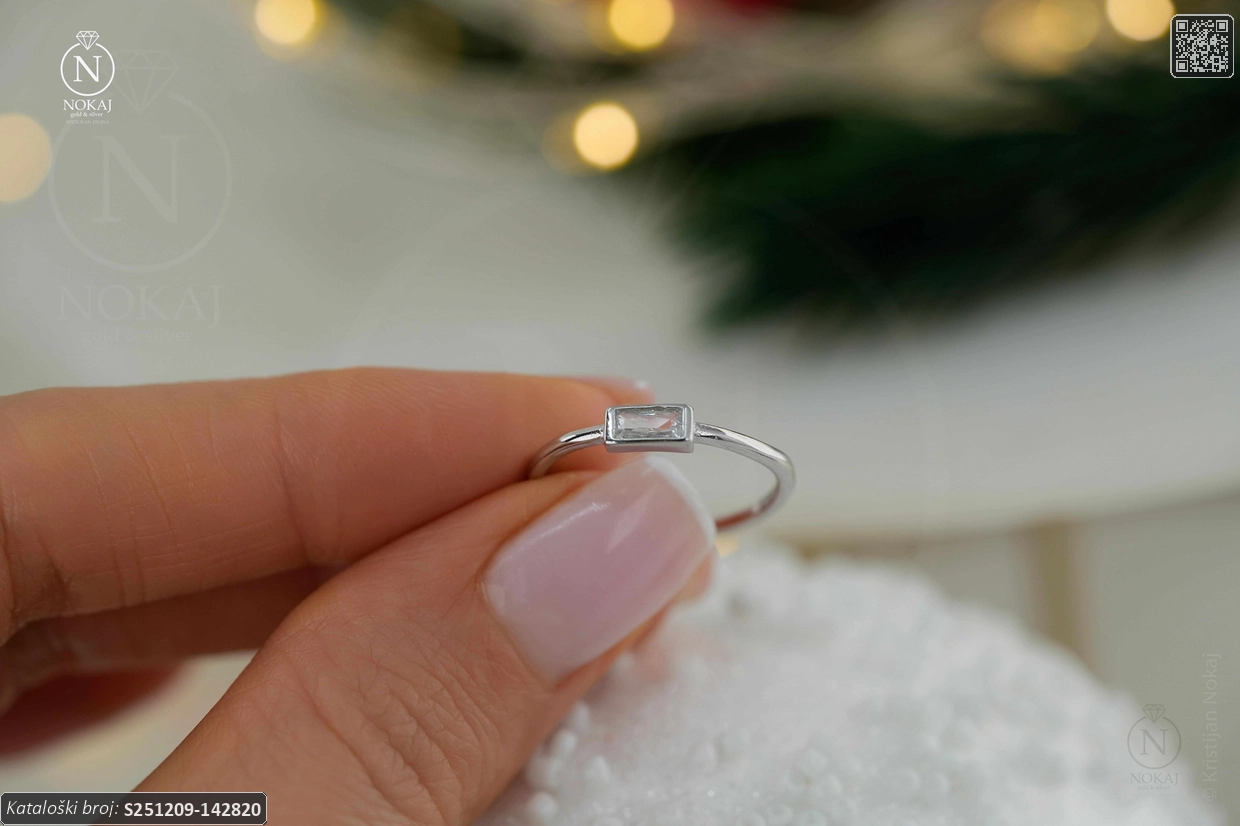 SREBRNI PRSTEN S CIRKONOM (S251209-142820) - Slika 3