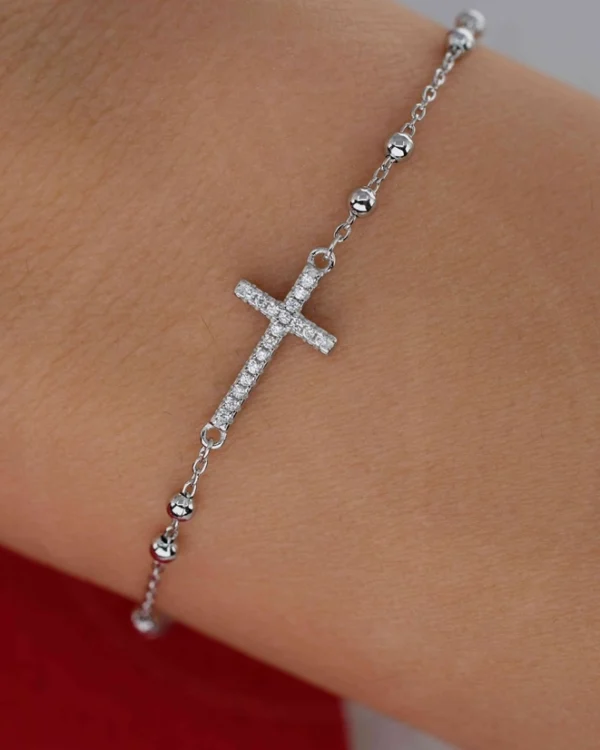 SREBRNA NARUKVICA - KRIŽ (S251209-193853)