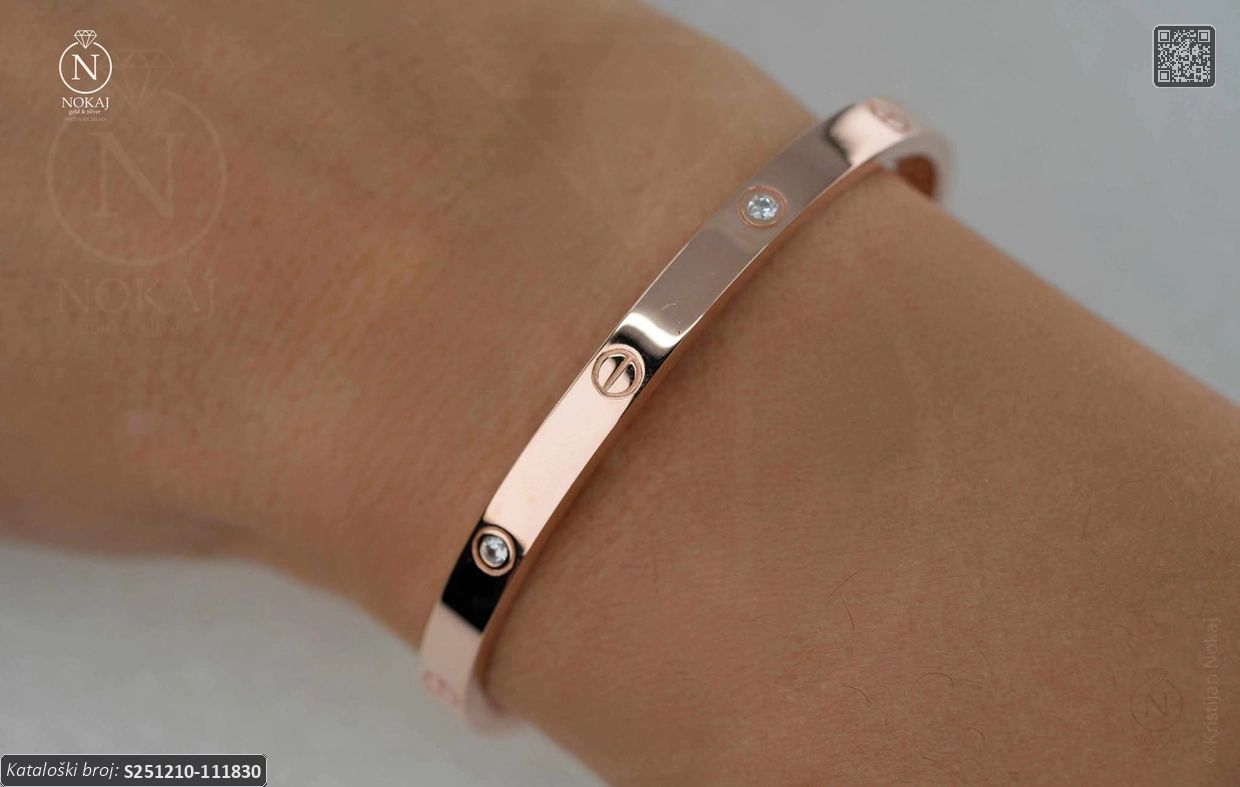 SREBRNA NARUKVICA S CIRKONIMA (S251210-111830) - Slika 2