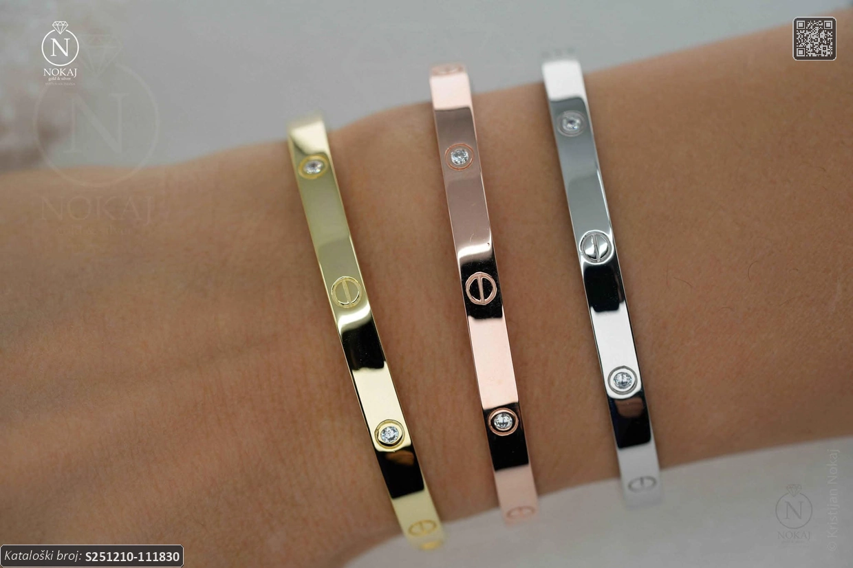 SREBRNA NARUKVICA S CIRKONIMA (S251210-111830) - Slika 5