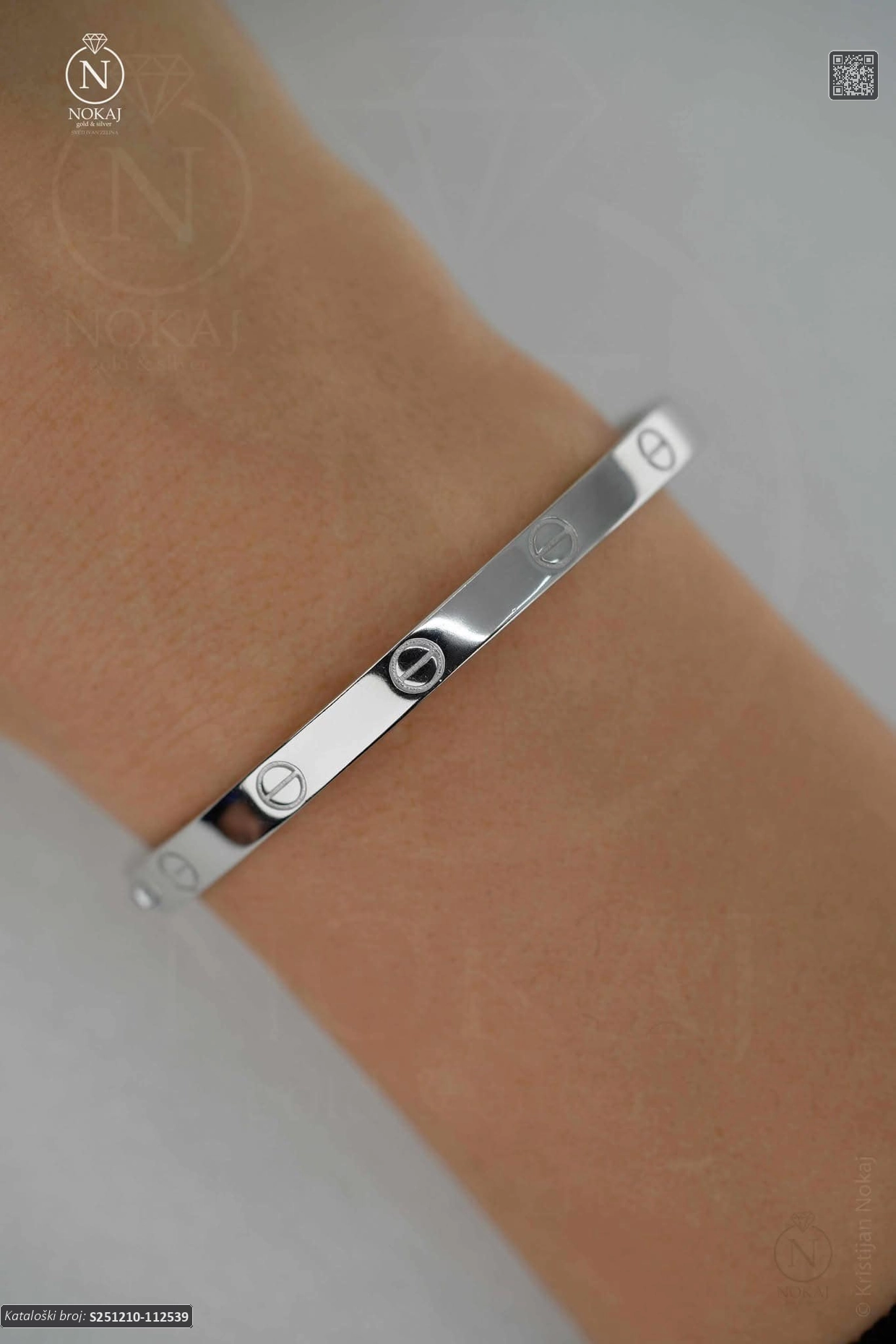 SREBRNA NARUKVICA S CIRKONIMA (S251210-112539) - Slika 3