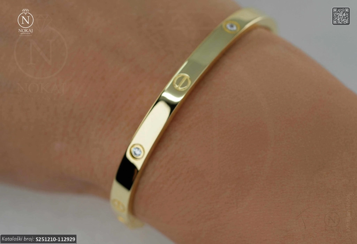 SREBRNA NARUKVICA S CIRKONIMA (S251210-112929) - Slika 2