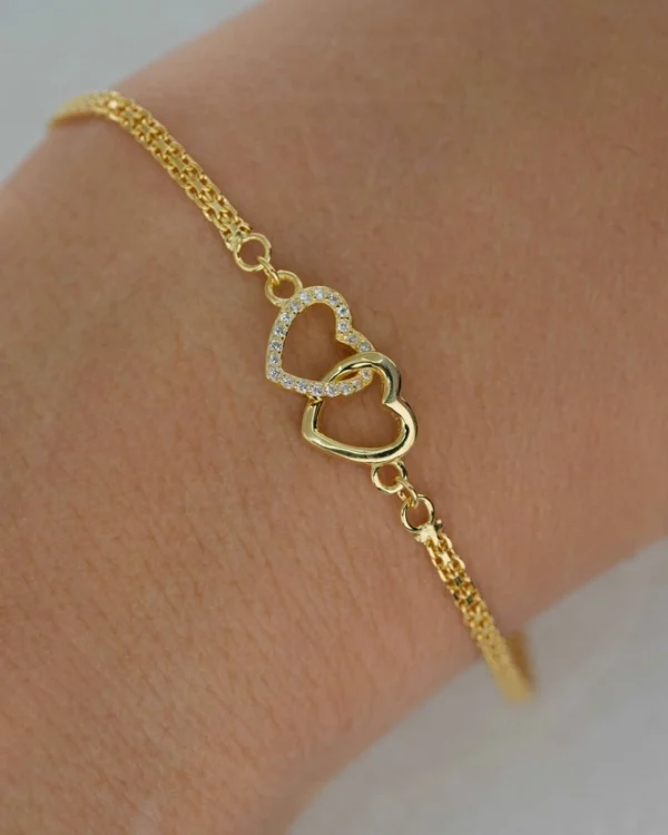 SREBRNA NARUKVICA S CIRKONIMA - SRCE (S251210-113509)