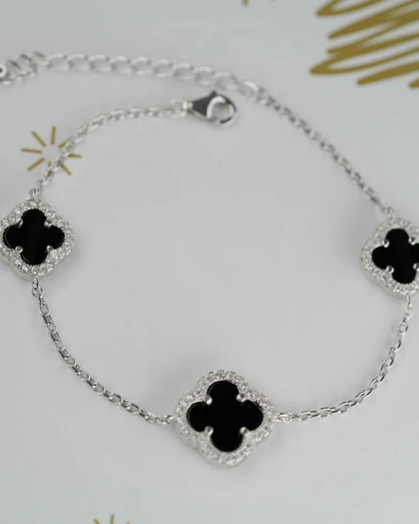 SREBRNA NARUKVICA S CIRKONIMA - DJETELINA (S251210-121302)