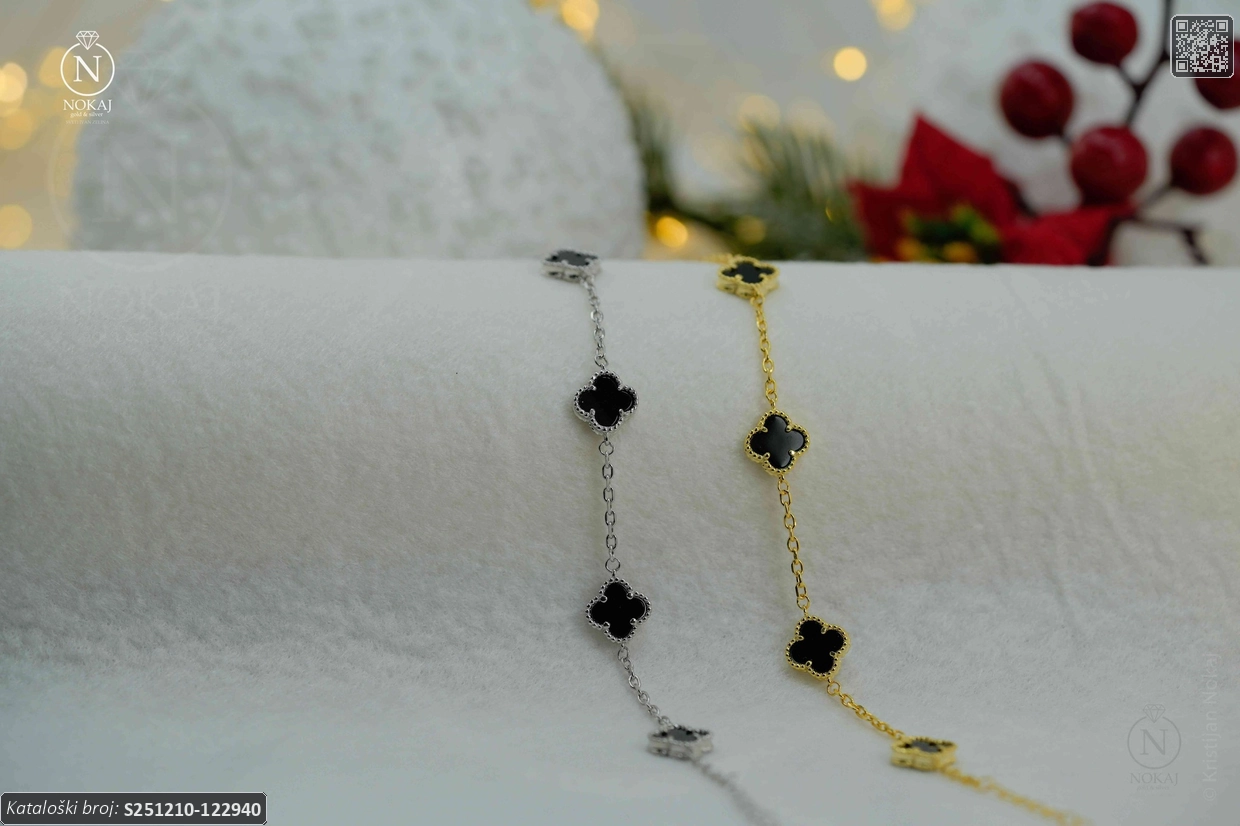 SREBRNA NARUKVICA - DJETELINA (S251210-122940)