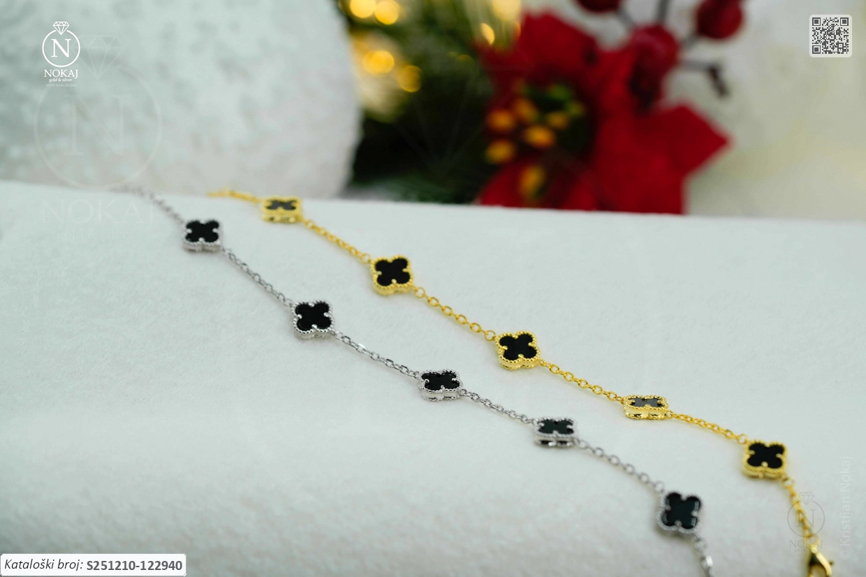 SREBRNA NARUKVICA - DJETELINA (S251210-122940) - Slika 3