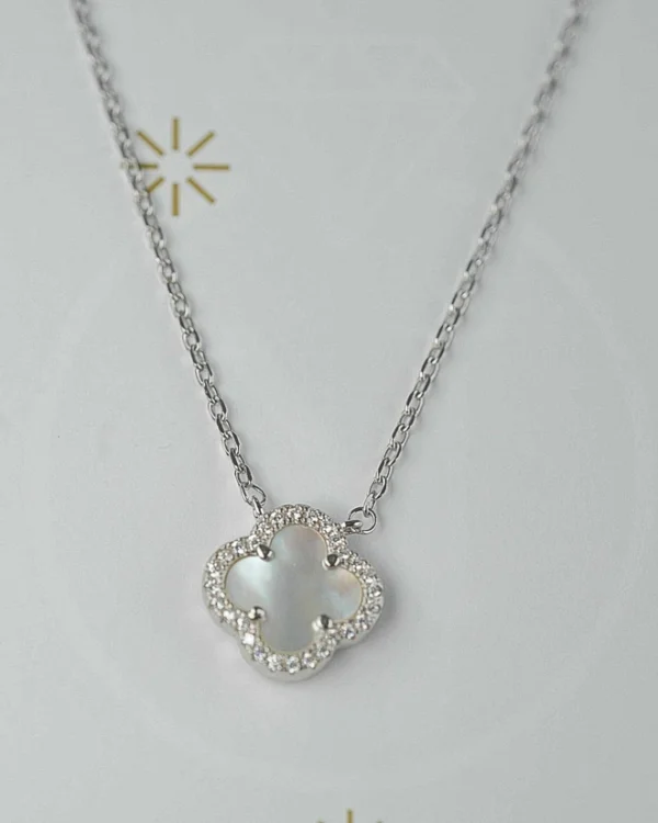 SREBRNA OGRLICA S CIRKONIMA - DJETELINA (S251211-110256)