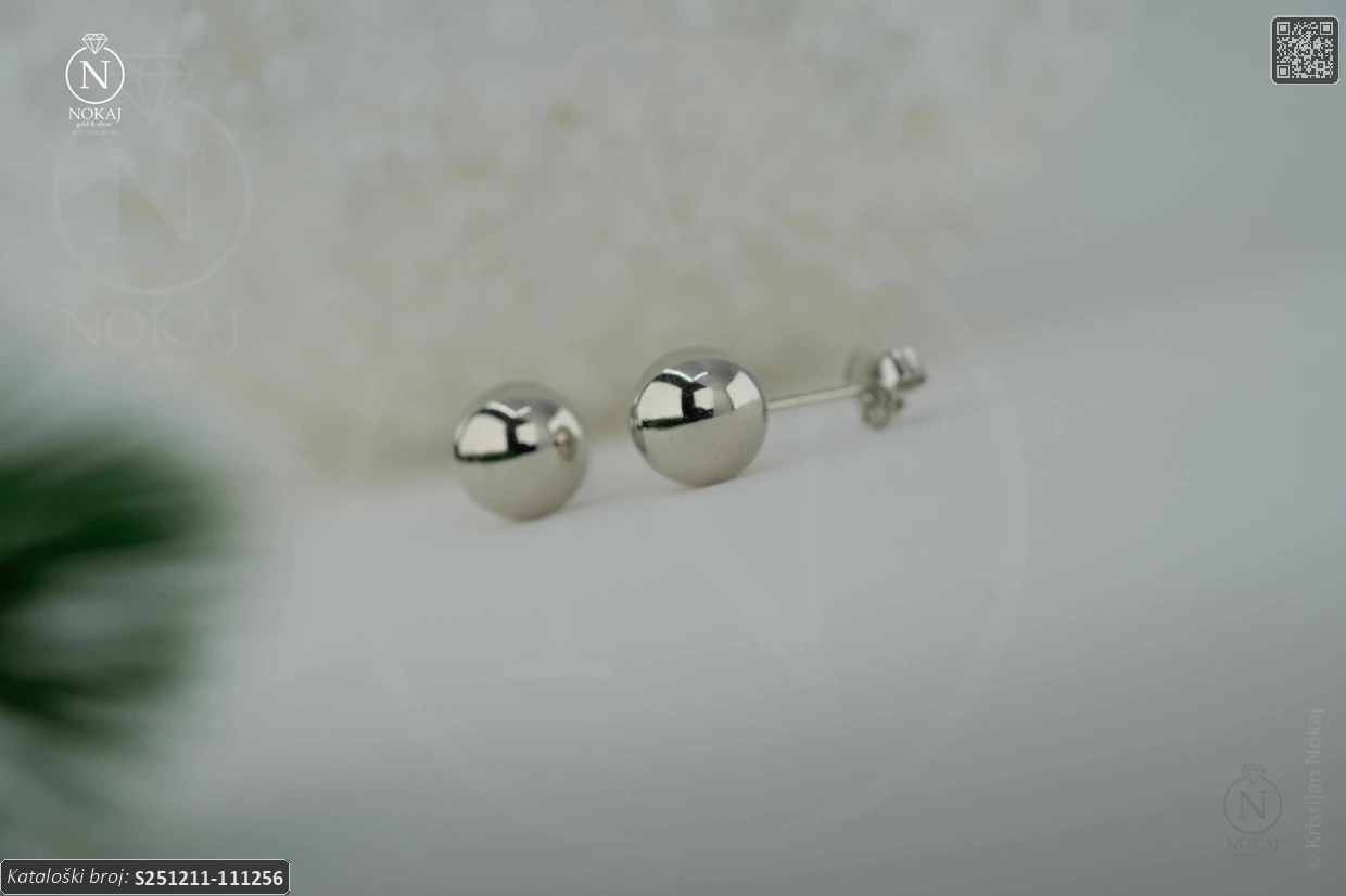 SREBRNE NAUŠNICE - KUGLICE (S251211-111256)