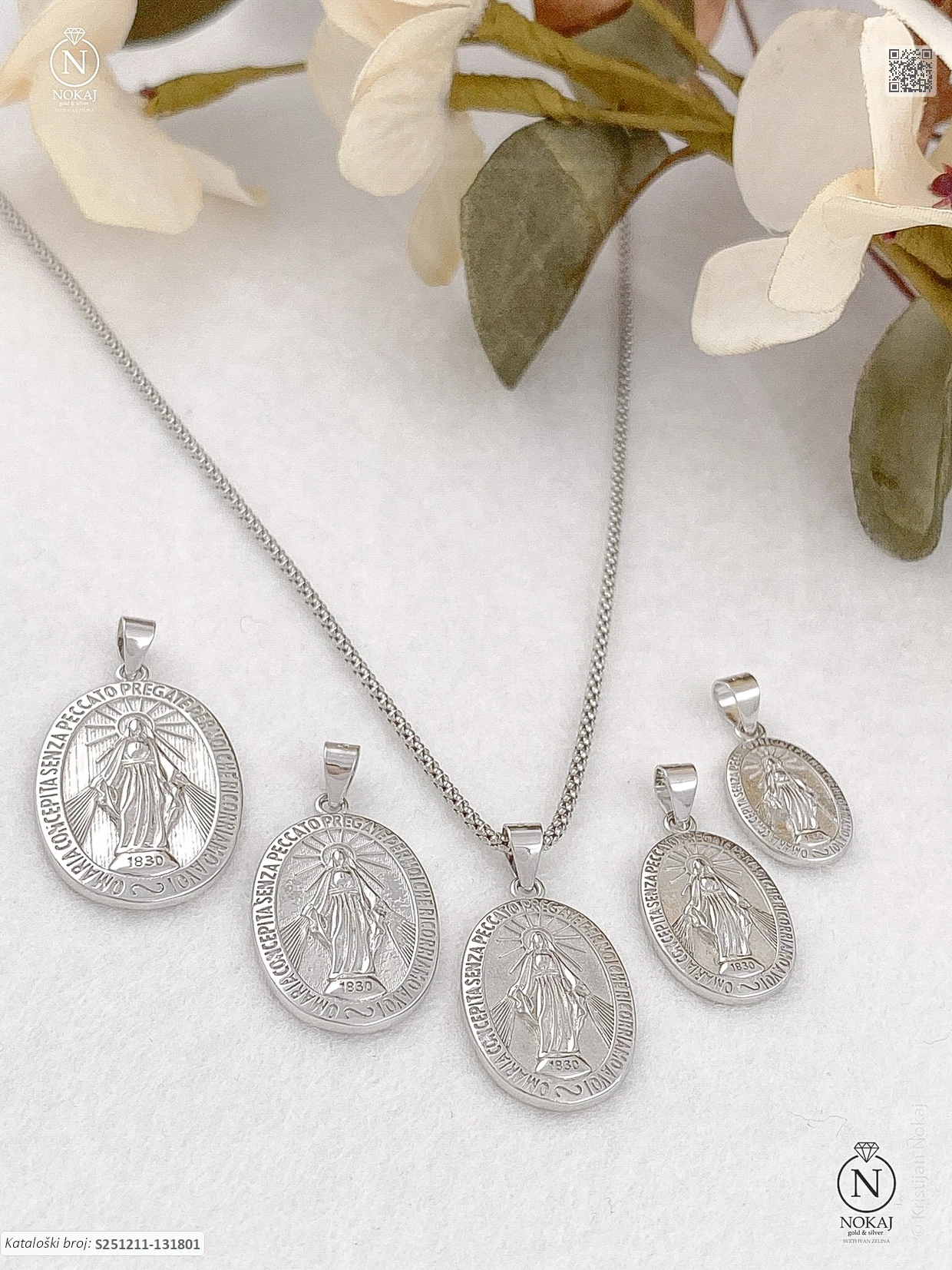 SREBRNI PRIVJESAK - SVETA MAJKA MARIJA (S251211-131801) - Slika 2