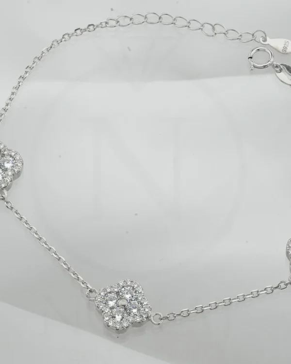 SREBRNA NARUKVICA S CIRKONIMA - DJETELINA (S251212-115326)