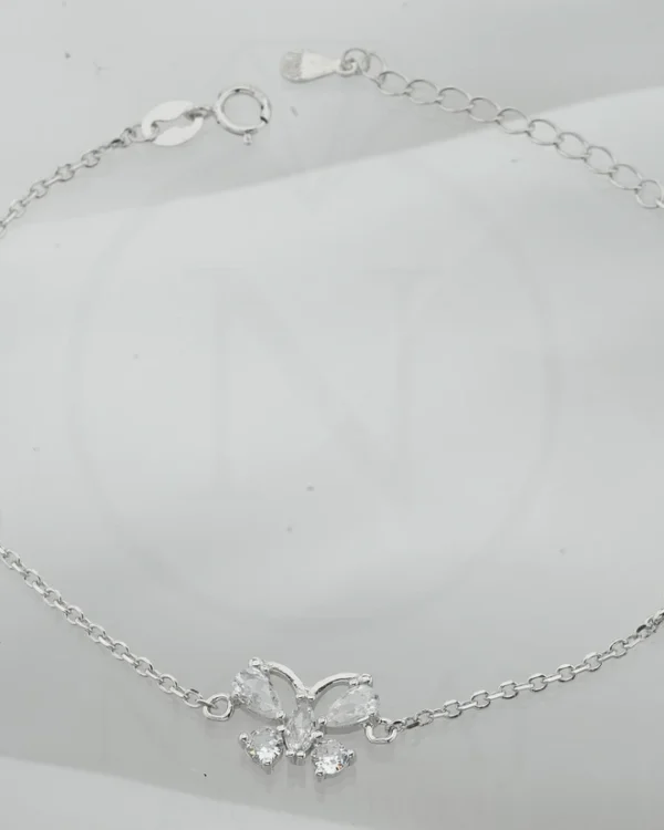 SREBRNA NARUKVICA S CIRKONIMA - LEPTIR (S251212-115655)