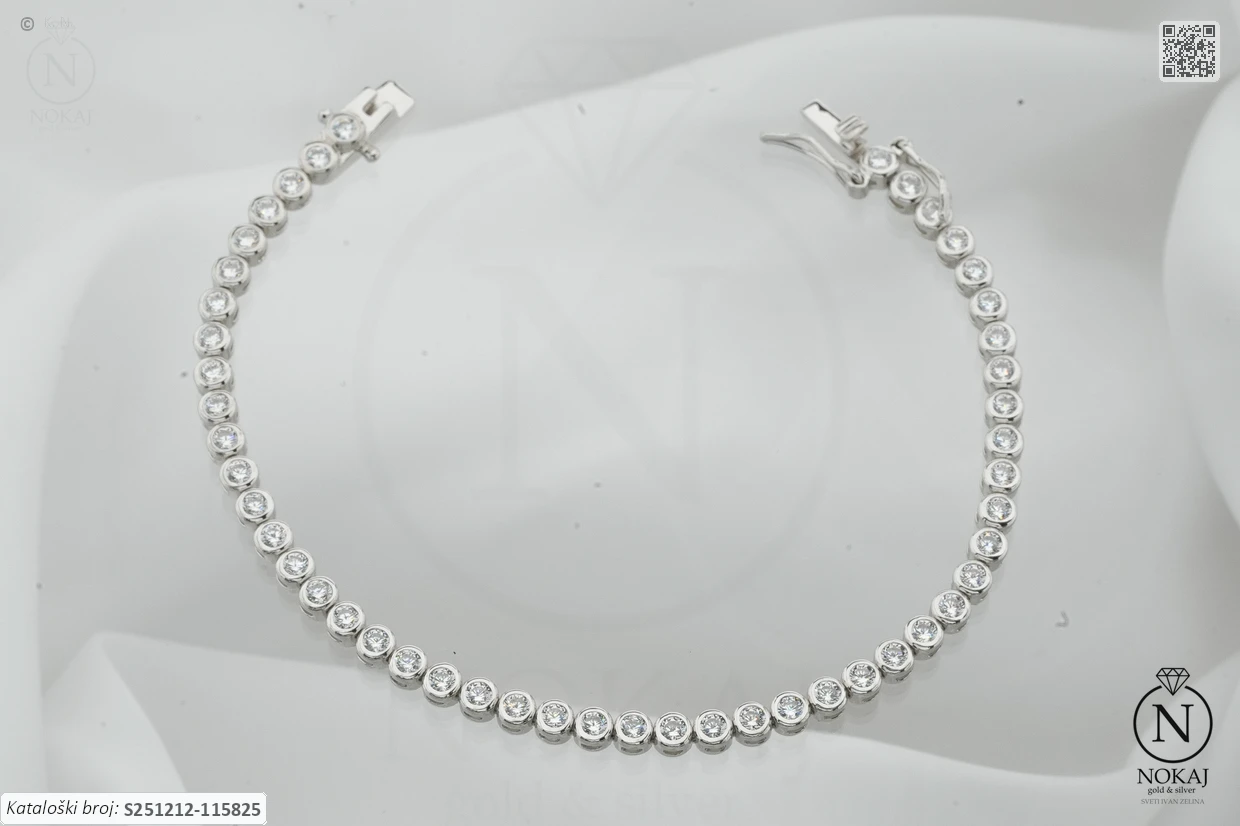 SREBRNA NARUKVICA S CIRKONIMA (S251212-115825)