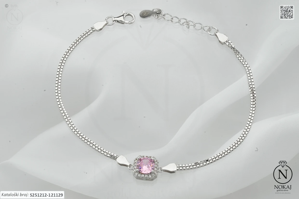 SREBRNA NARUKVICA S CIRKONIMA (S251212-121129)